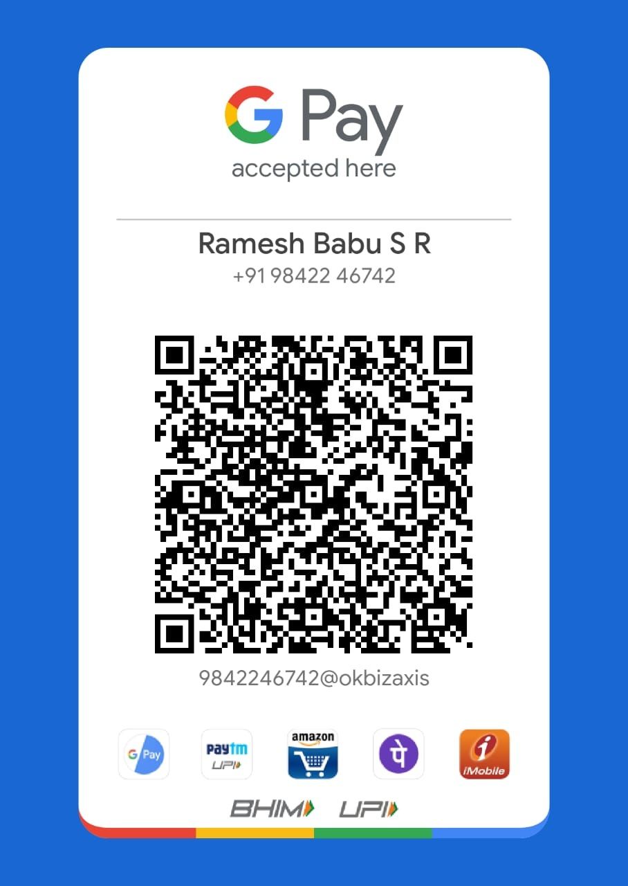 Google Pay QR code for Ramesh Babu S R